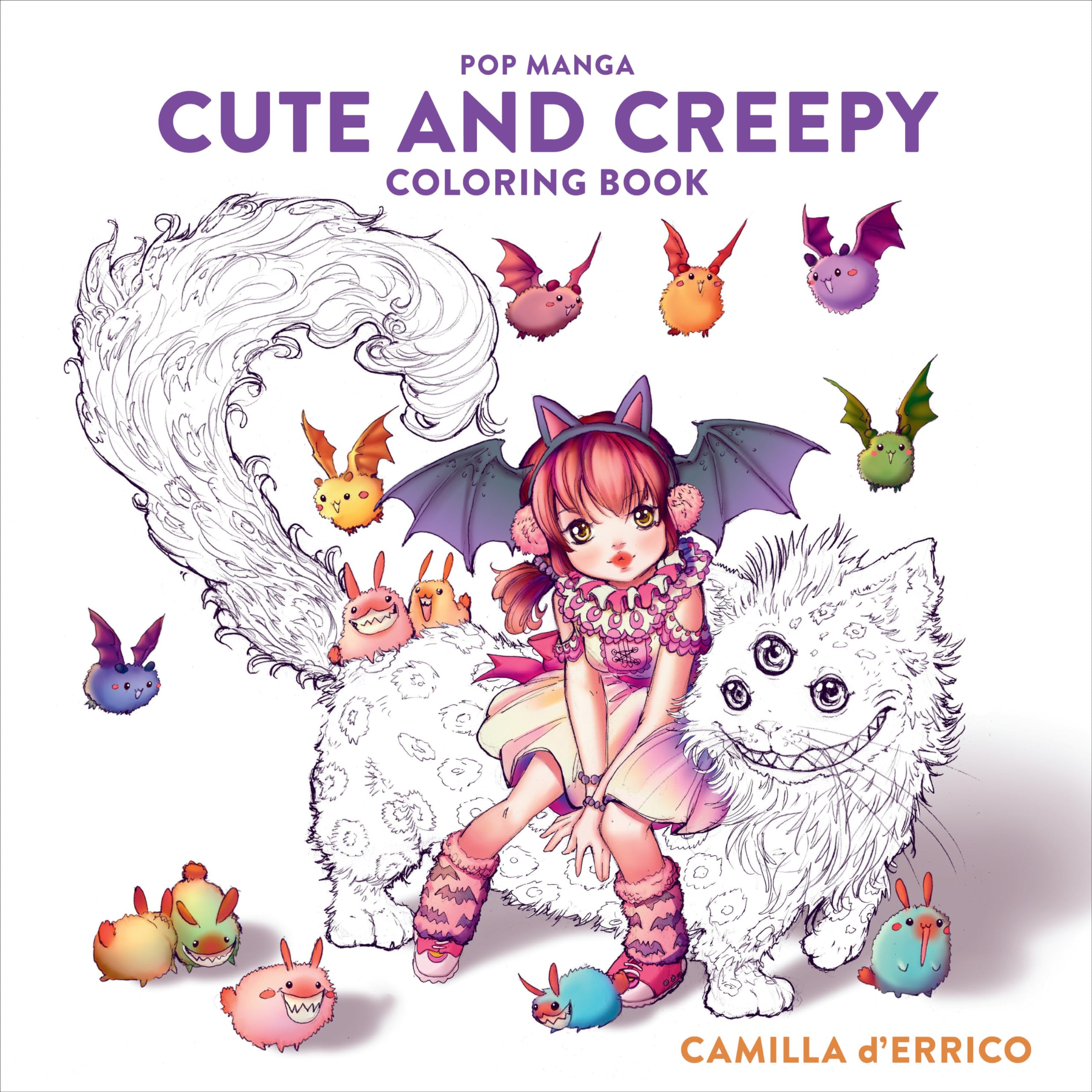 Pop Manga Cute and Creepy Coloring Book Books