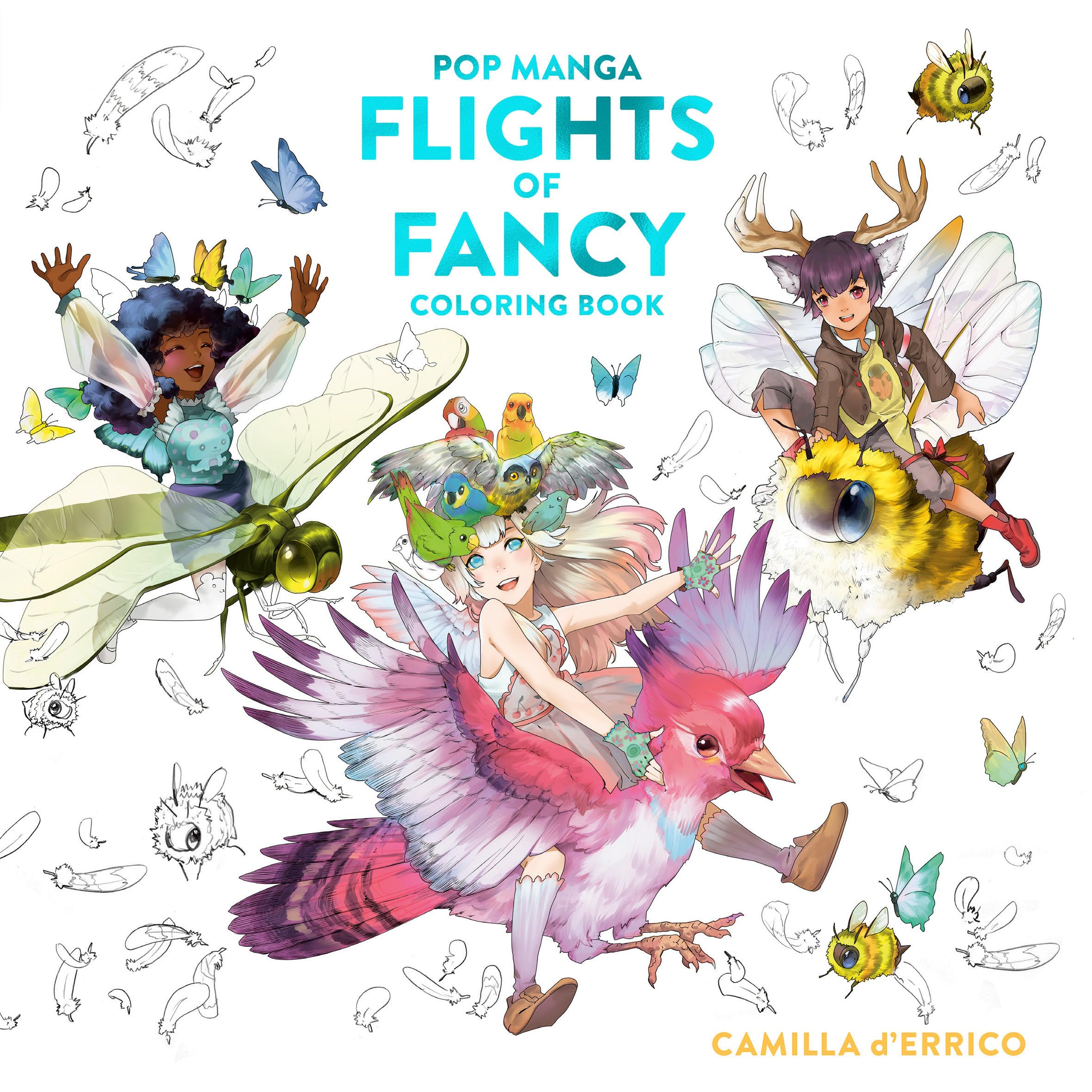 Pop Manga Flights of Fancy Coloring Book Books