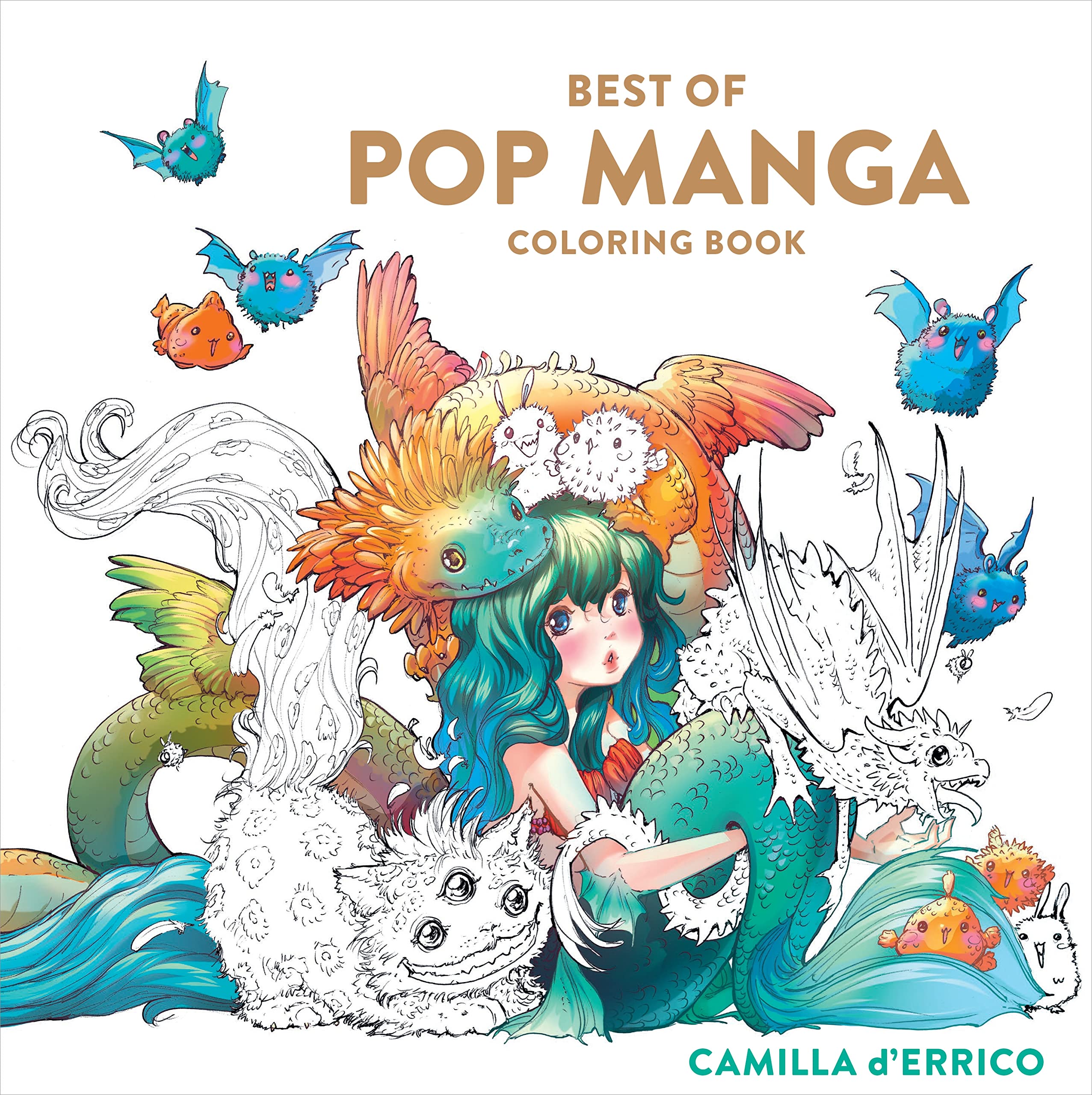 Best of Pop Manga Coloring Book Books