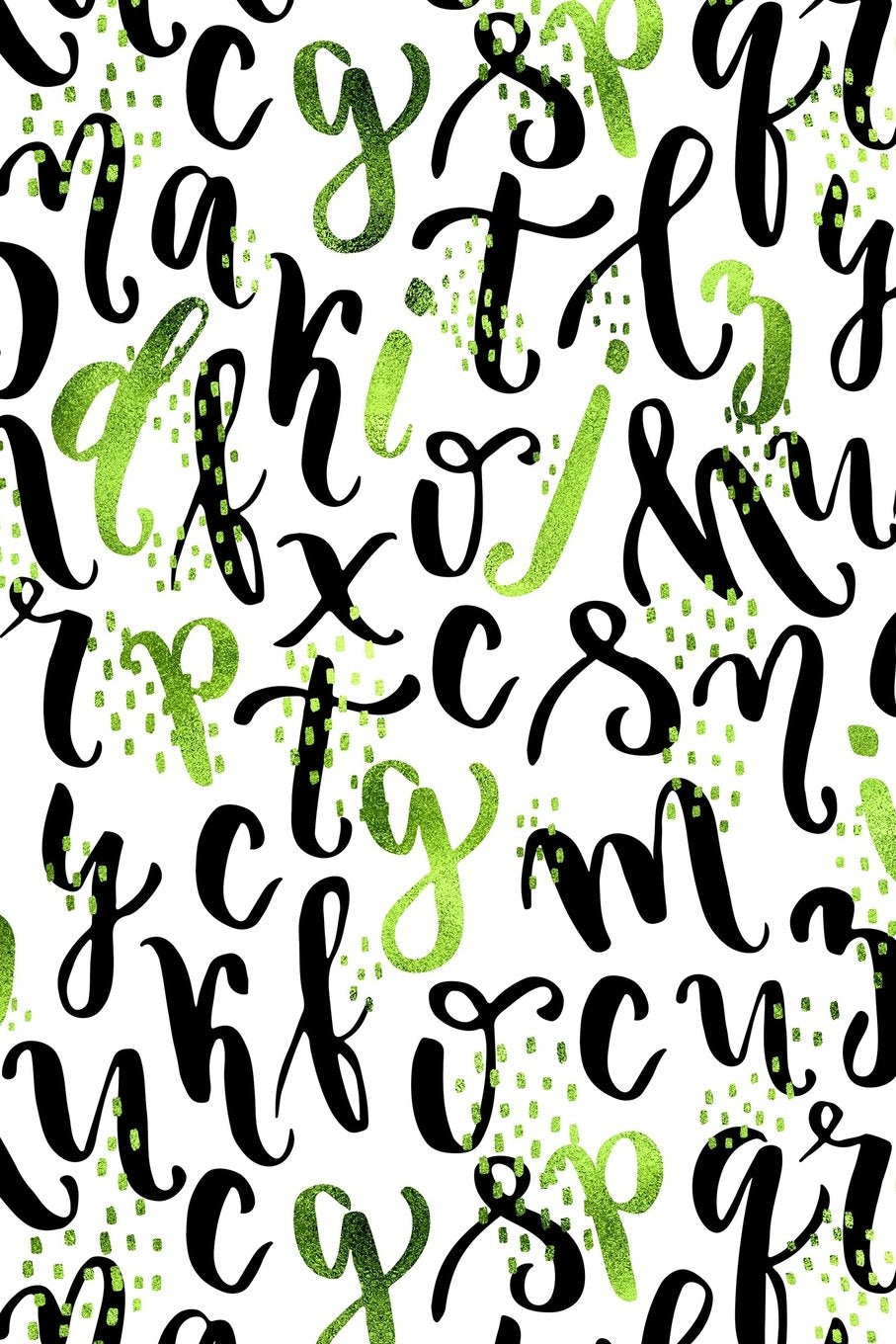 Bullet Journal Notebook Sparkly Letters Pattern 10: Graph Design - 162 Numbered Pages With 150 Graph Style Grid Pages, 6 Index Pages and 2 Key Pages ... Size. (Journal Time Graph Series 2, Band 10) Self-help