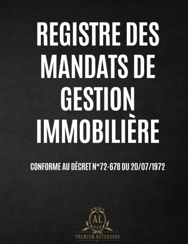 Registre des Mandats de Gestion Immobilière book
