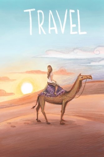 Travel: Sunset desert travel journal (6 by 9, 140 pages) Books