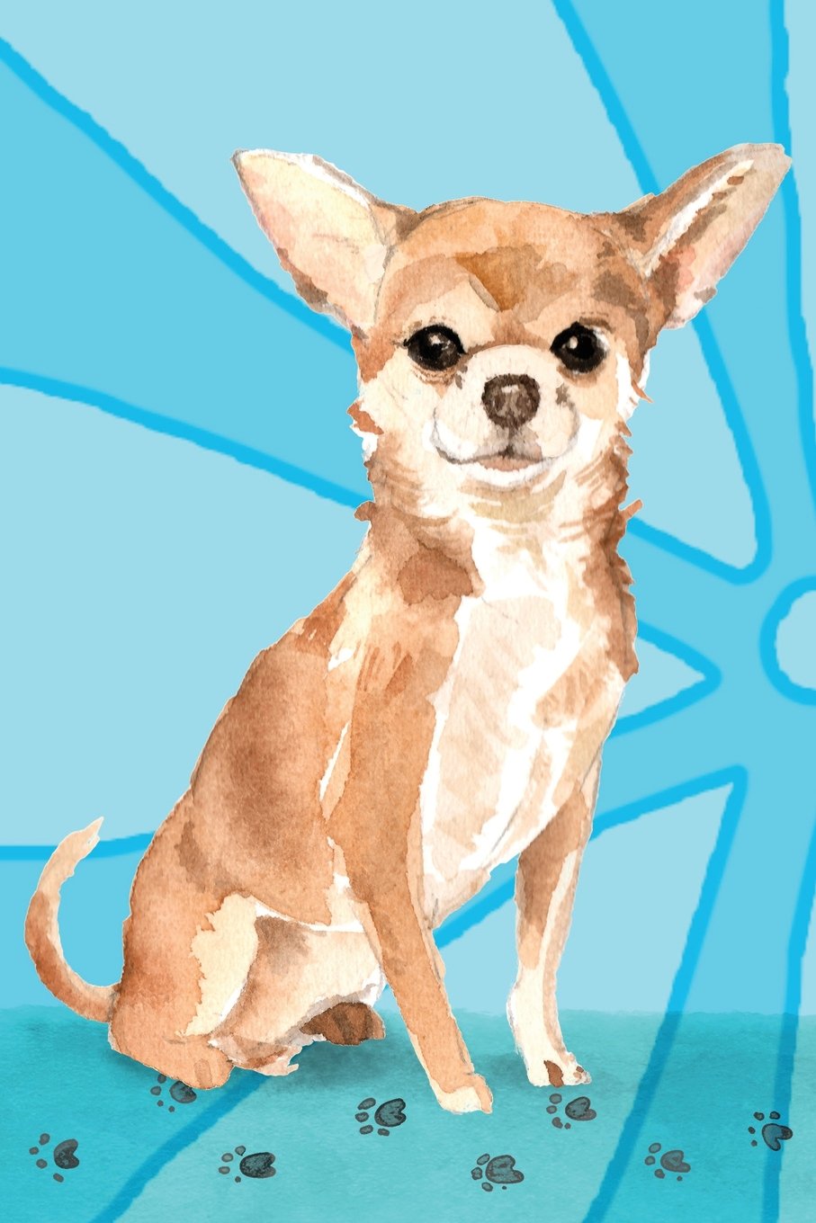 Journal Notebook For Dog Lovers, Chihuahua Sitting Pretty 1: 162 Lined and Numbered Pages With Index For Journaling, Writing, Planning and Doodling, ... Size. (Wagworthy Lined Series 2, Band 1) Self-help