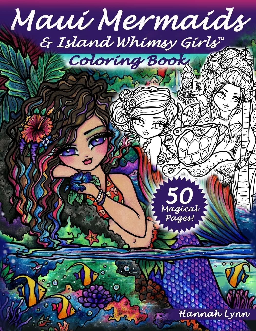 Maui Mermaids & Island Whimsy Girls Coloring Book Hobbies & Crafts