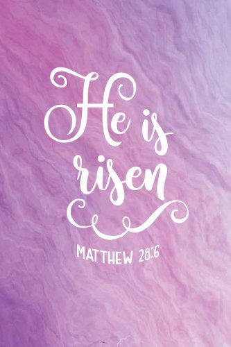 He Is Risen Matthew 28:6: Easter Watercolor Bullet Journal, Biblical Verse Purple with Lilac Violet Hues, Scripture Notebook Journal, 160 Dot Grid ... Gift for Teens, Men, Easter Gift for Women Religion & Esotericism