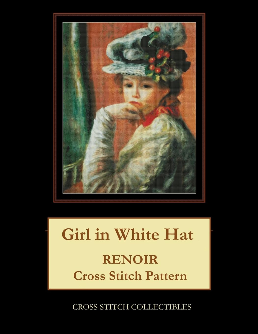 Girl in White Hat: Renoir Cross Stitch Pattern Hobbies & Crafts