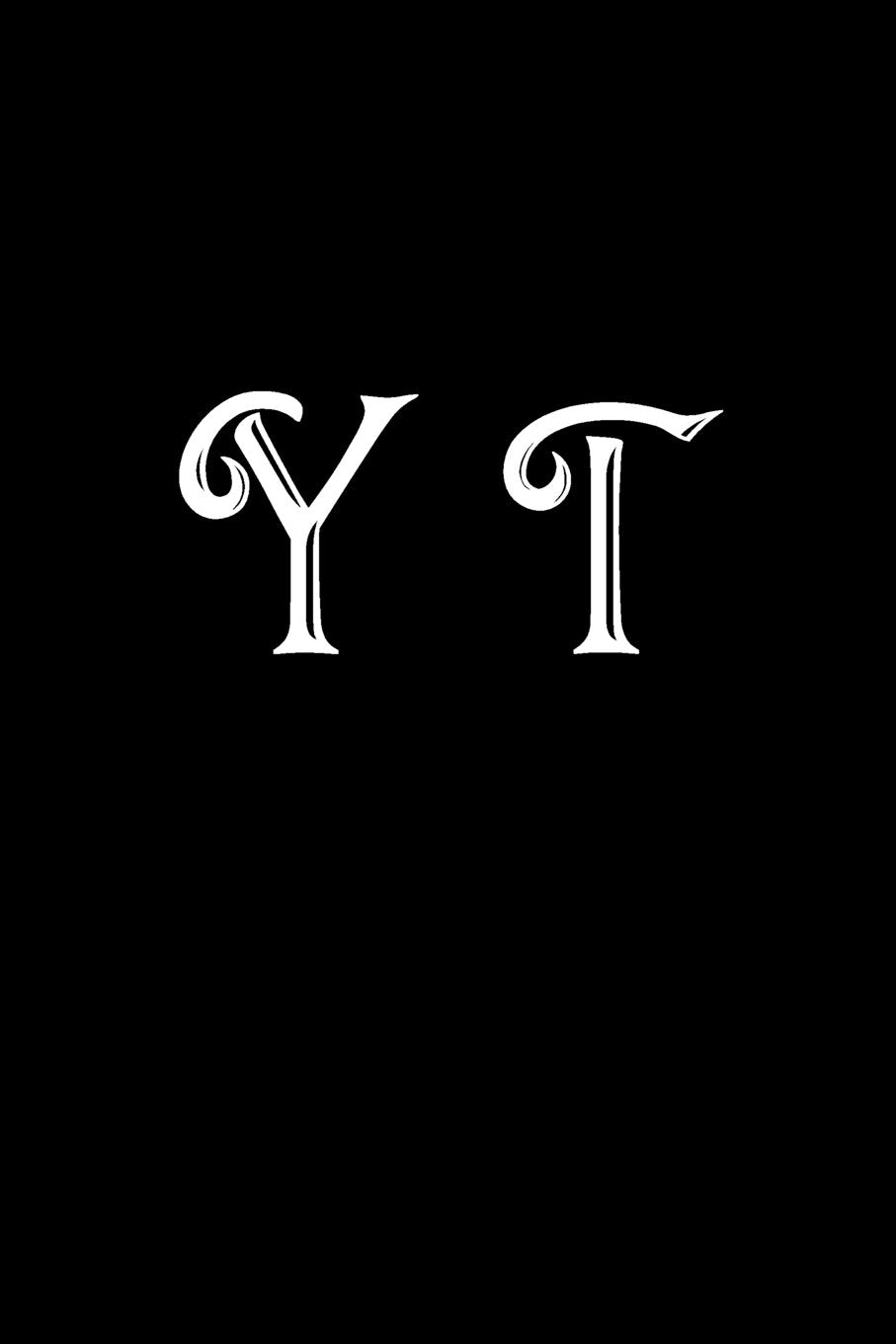 Y T: Double Monogram Journal, 100 Pages, 6x9 Inches, Black Glossy Cover Self-help