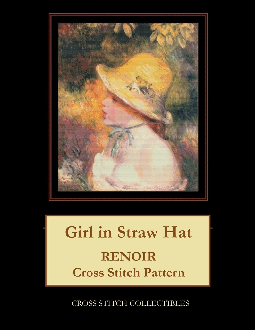 Girl in Straw Hat: Renoir Cross Stitch Pattern Hobbies & Crafts