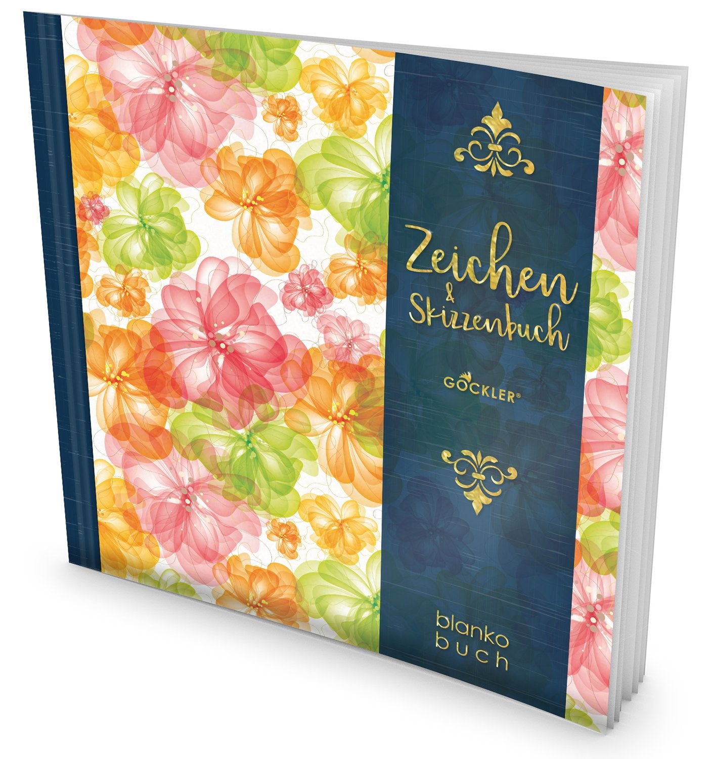 GOCKLER® Zeichen & Skizzenbuch: 100+ Blanko-Seiten, Register, Datum, Seitenzahlen, Glänzendes Softcover +++ Ideal für Handlettering, Kaligraphie und Karikaturen +++ DesignArt.: Pastellic Hobbies & Crafts