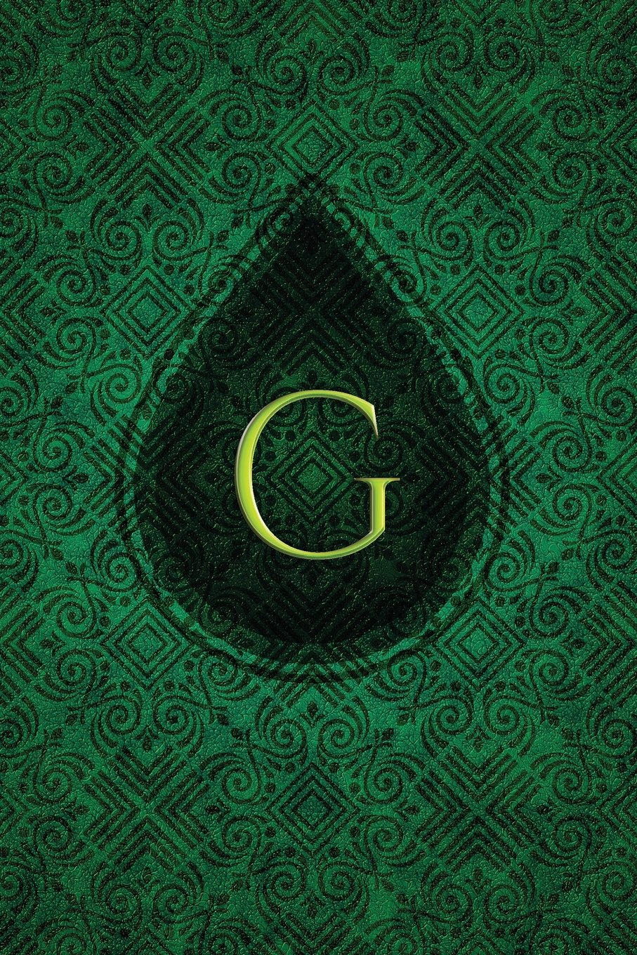 Monogram "G" Journal: Blank Notebook Diary Memoir Log Logue (Monogram Chartreuse 365 Lined, Band 7) Self-help