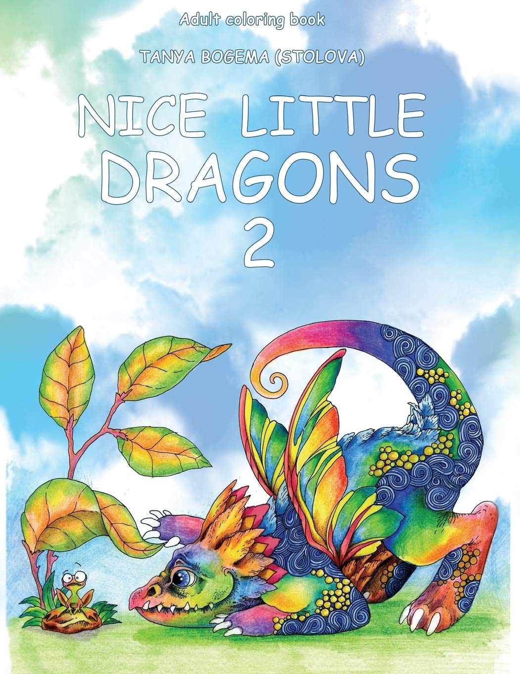 Nice Little Dragons: Adult Coloring Book (Coloring pages for relaxation, Stress Relieving Coloring Book) Hobbies & Crafts