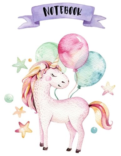 Notebook: 160 pages - Unicorns - 8.5 x 11 - Soft Glossy Cover - journal, planner, planning, organizer, College, School, College Ruled Notebook Learning & Reference