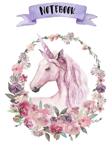 Notebook: 160 pages - Unicorns - 8.5 x 11 - Soft Glossy Cover - journal, planner, planning, organizer, College, School, College Ruled Notebook Learning & Reference