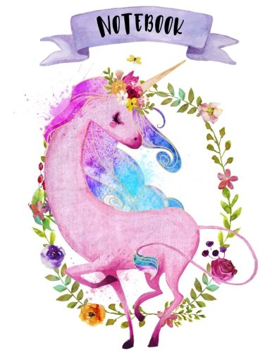 Notebook: A4 - 160 pages - Licorne - couverture souple glossy - Cahier, Carnet de notes, journal, Carnet de notes ligné, Cahier ligné, ... A4, Cahier A4, Cahier école, Cahiers Cours book