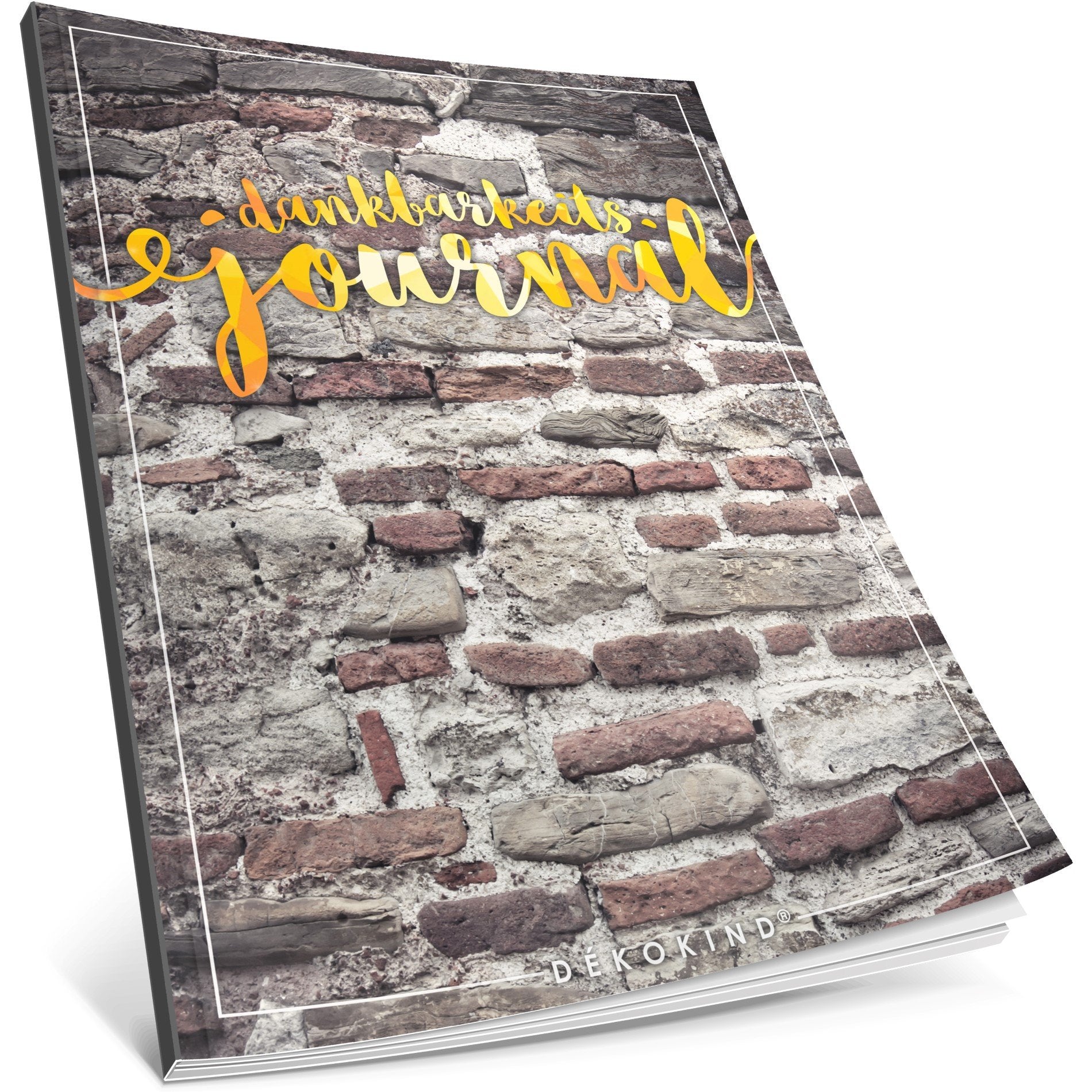 Dékokind® Dankbarkeits-Journal: Ca. A4-Format • Für 365 Tage, Vintage Softcover • Ein Tagebuch für mehr Achtsamkeit, Erfüllung & Glück im Leben • ArtNr. 15 Backstein • Ideals als Geschenk Lifestyle