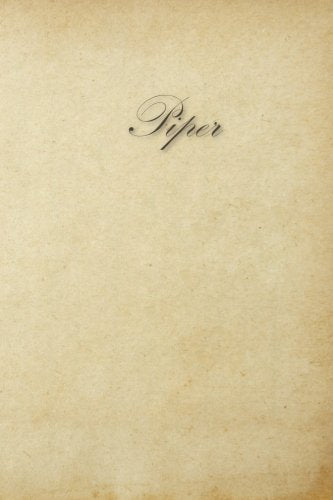 Piper: 100 Pages 6x9 Inches Unruled Cream Page Eye Care Classic Design Journal with Lettering Name, Journal Composition Notebook Books
