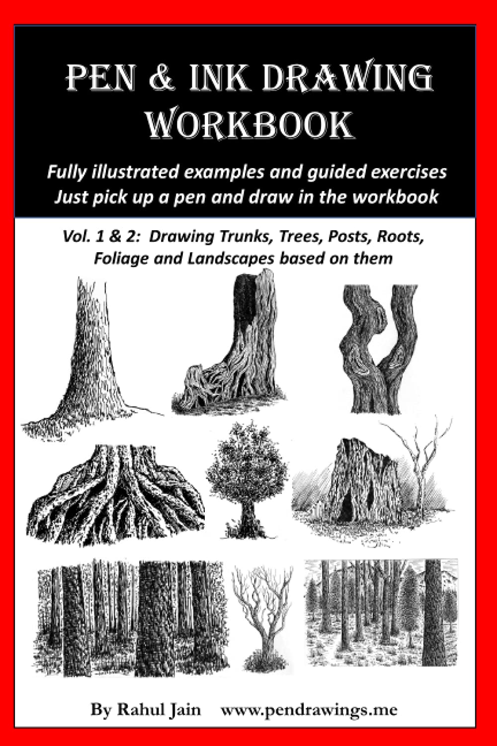 Pen and Ink Drawing Workbook vol 1-2: Pen and Ink Drawing workbooks for absolute beginners (Pen and Ink Workbooks, Band 1) Arts & Music
