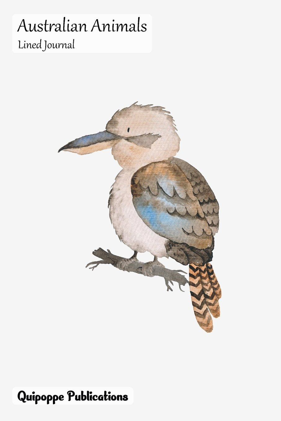 Australian Animals Lined Journal: Medium College Ruled Notebook With Kookaburra Cover Travel