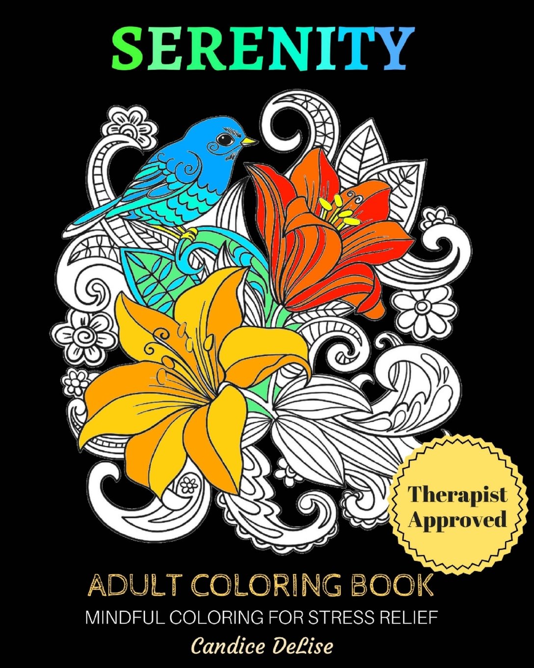 Serenity: Adult Coloring Book for Mood Boosting & Stress Relief Hobbies & Crafts