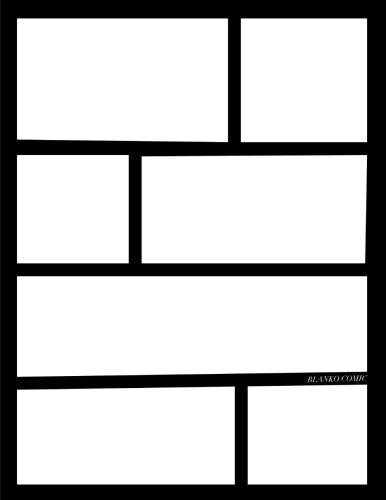 Blanko Comic: 110 Seiten | leeres Comic Buch | Storyboard Raster | Manga | 110 Seiten | variierendes Raster | XL : 21.59 x 27.94 cm | schwarz auf weiss book