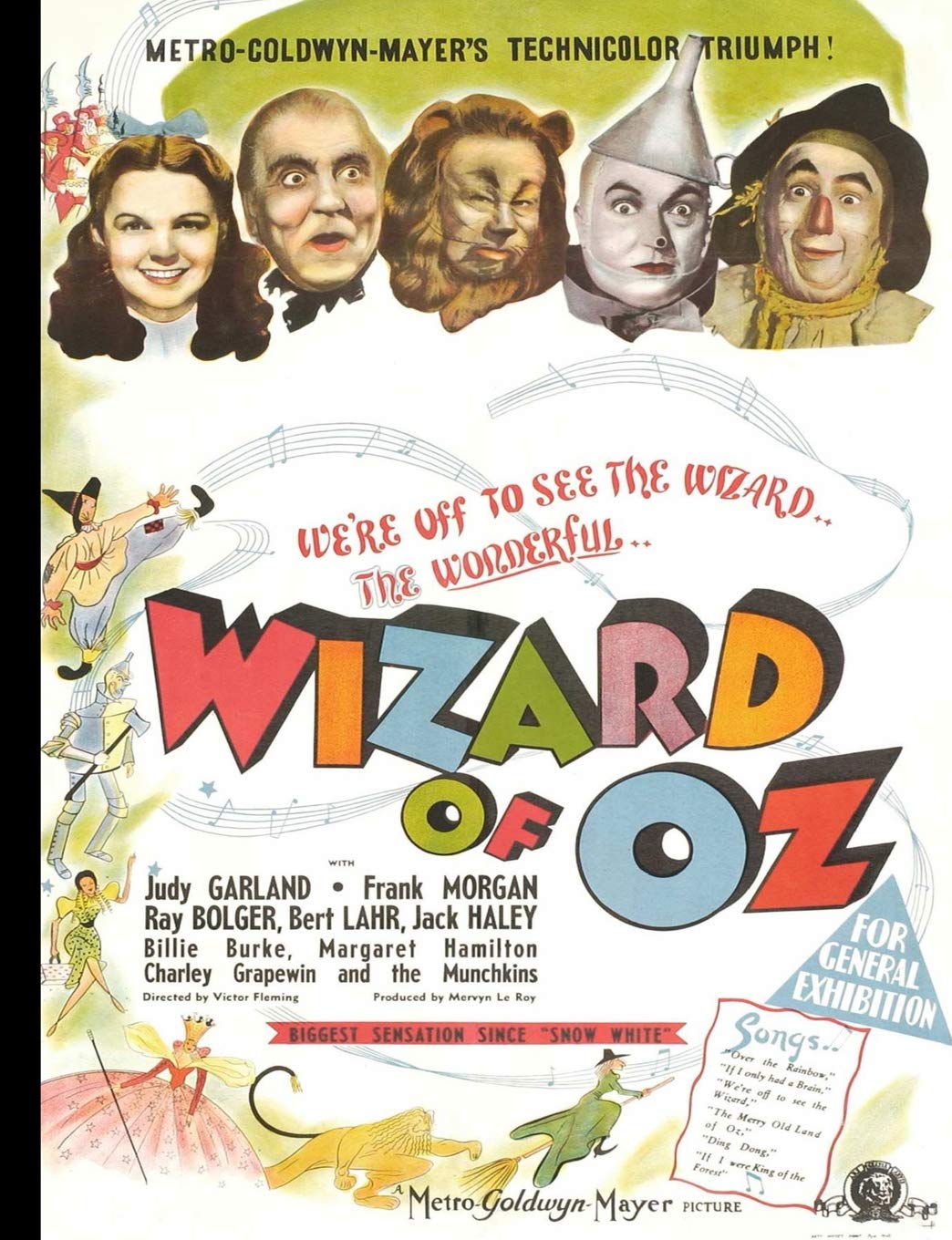 Wizard of Oz: Vintage Movie Poster Notebook | Journal | School Notebook | College Ruled Paper -- 200 Pages/100 Sheets (7.44x9.69) Reference Books
