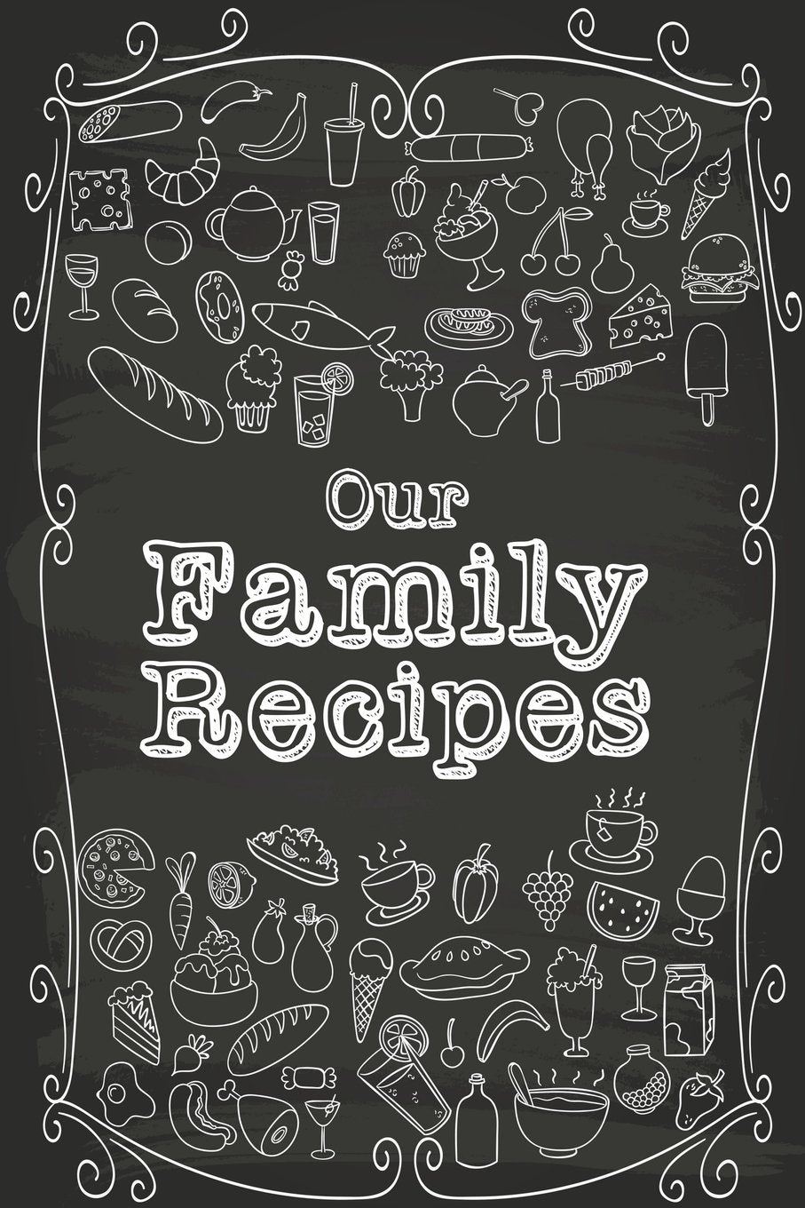 Our Family Recipes: Blank Cookbook,Journal Notebook,Recipe Keeper,Organizer To Write In,Storage for Your Family Recipes. Blank Book. Empty Fill in Cookbook Template 6x9" 100 pages Architecture