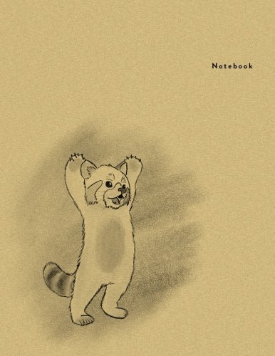 Notebook: Red Panda - Minimal Design Unlined Notebook - Large (8.5 x 11 inches) - 100 Pages (Minimal Design Notebooks, Band 13) Arts & Music
