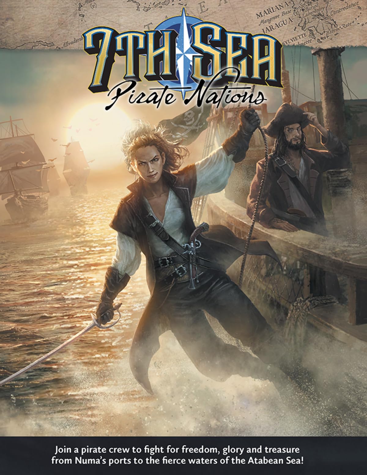 7th Sea: Pirate Nations – Hardcover Sourcebook for 7th Sea Second Edition RPG – High Seas Setting, New Sorcery, Backgrounds, and Pirate Factions Books