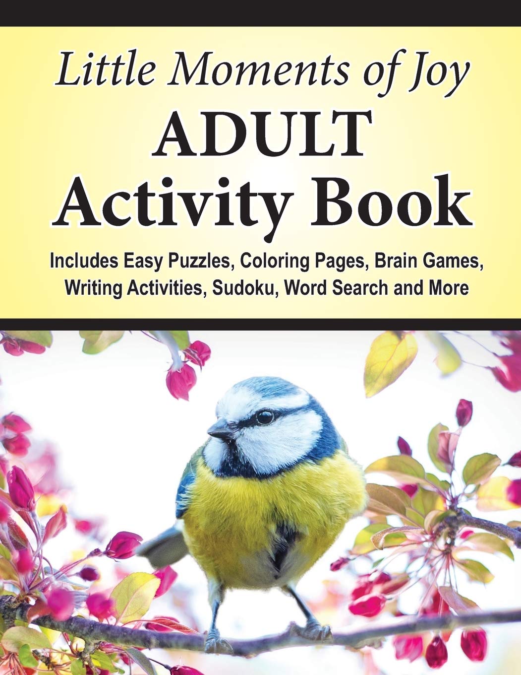 Little Moments of Joy Adult Activity Book: Includes Easy Puzzles, Coloring Pages, Brain Games, Writing Activities, Sudoku, Word Search and More Leisure & Fun