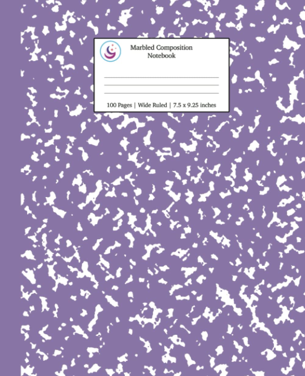 Marbled Composition Notebook: Lavender Marble Wide Ruled Paper Subject Book (School Essentials, Band 2) Foreign Languages ​​& Dictionaries
