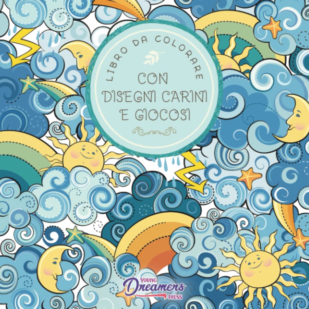 Libro da colorare con disegni carini e giocosi Living & Furnishing