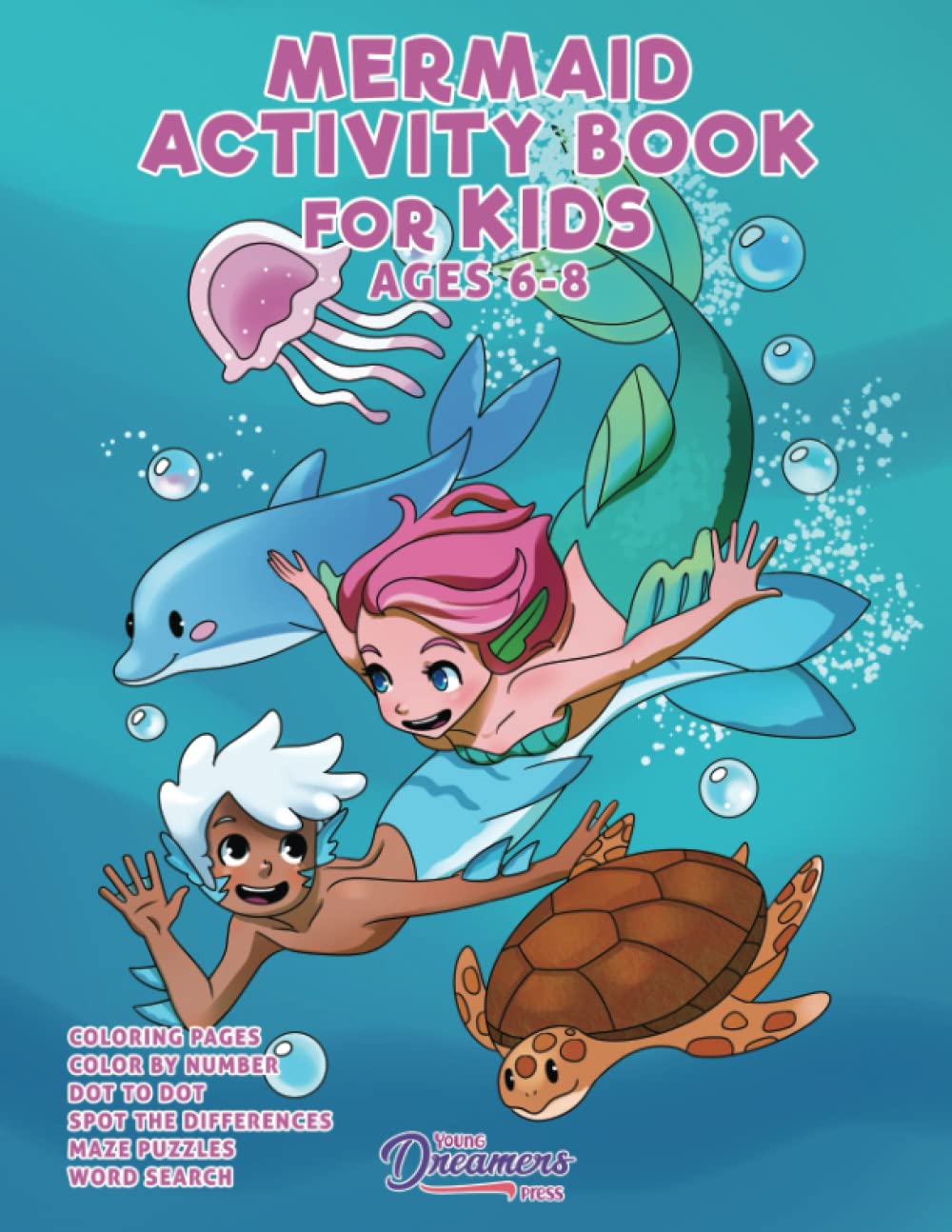 Mermaid Activity Book for Kids Ages 6-8 Tiptoi & Games