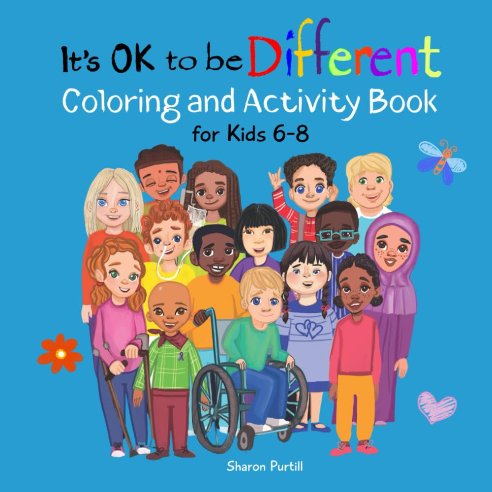 It's OK to be Different Coloring and Activity Book for Kids 6-8 Non-fiction