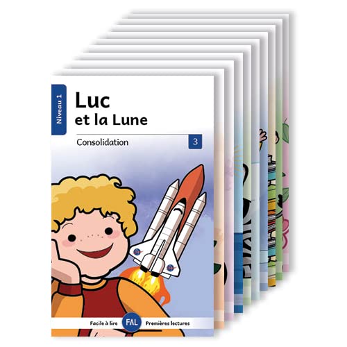 Consolidation 1 - 10 livres pour apprendre à lire à Noël - Sons simples et faciles à lire - Pour CP et CE1 ou pour enfant de 5 ans - méthode syllabique book