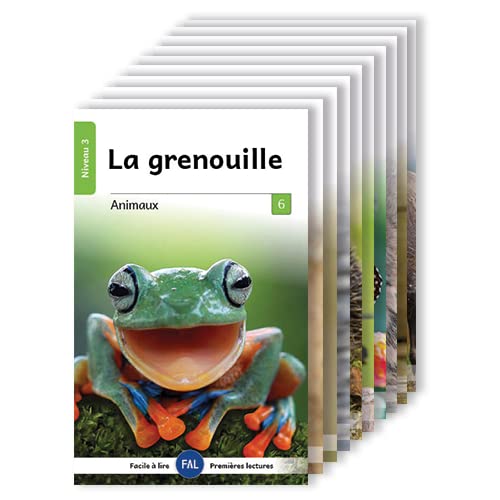 Les Animaux 3 - 10 livres pour apprendre la lecture visant le CP et le CE1 - Facile à lire - Série documentaire pour lecteurs débutants Children's books