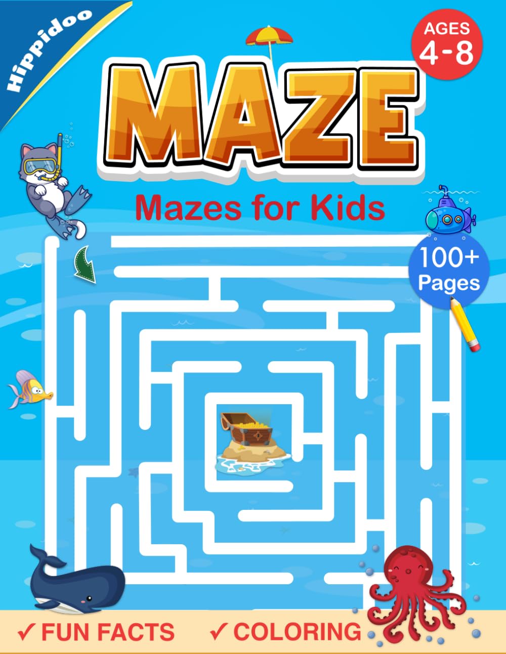 Mazes For Kids Ages 4-8: Maze Activity Book with Jokes, Tongue Twisters, Puzzles. Over 100 Fun Mazes to Solve like Shapes, Letters and Numbers Workbook Contemporary literature