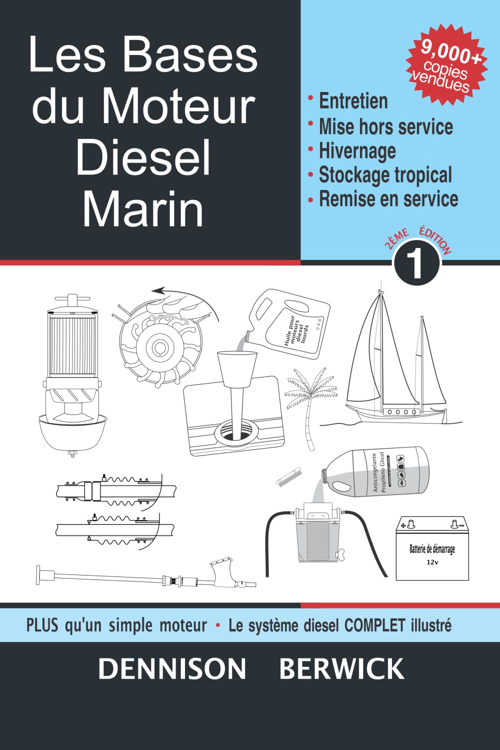 Les Bases du Moteur Diesel Marin 1: Entretien, Mise hors service, Hivernage, Stockage tropical, Remise en service book