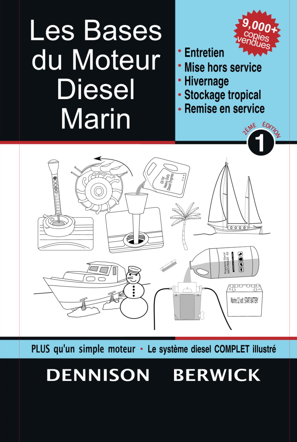 Les Bases du Moteur Diesel Marin 1: Entretien, Mise hors service, Hivernage, Stockage tropical, Remise en service book