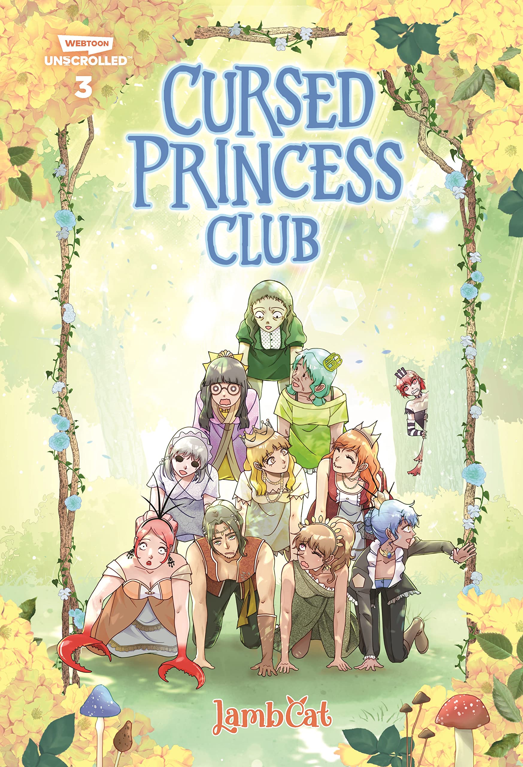 Cursed Princess Club, Vol. 3: A WEBTOON Unscrolled Graphic Novel Manga