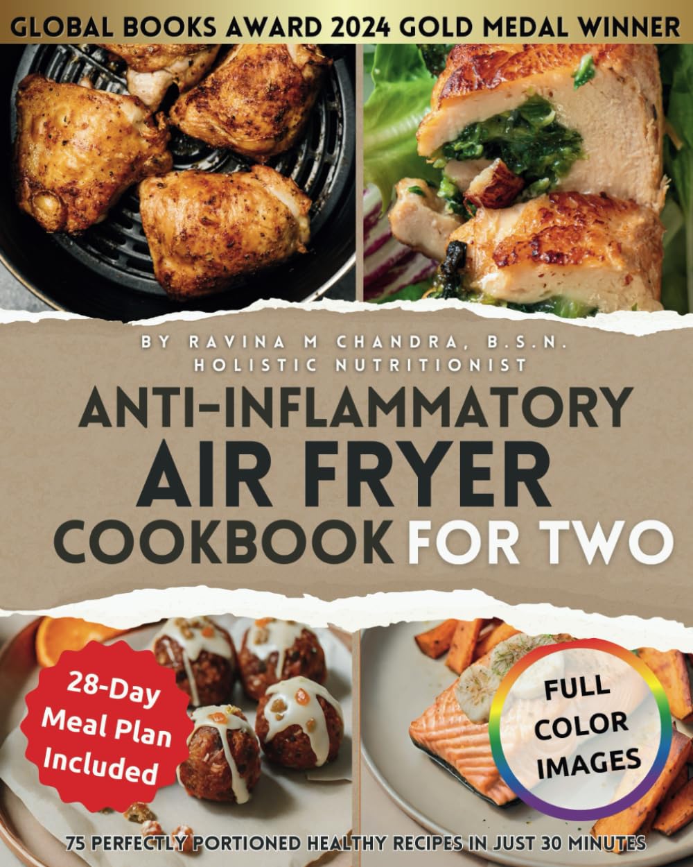 Anti-Inflammatory Air Fryer Cookbook for Two: 75 Perfectly Portioned Healthy Recipes in Just 30 Minutes Crispy, Nutrient-Rich Meals That Heal For ... & Easy Beginner Air Fryer Recipes for Two) Health, Nutrition & Fitness
