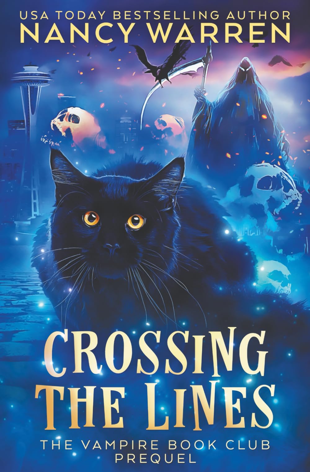 Crossing the Lines: A Paranormal Women's Fiction Cozy Mystery (Vampire Book Club) Detective & CSI