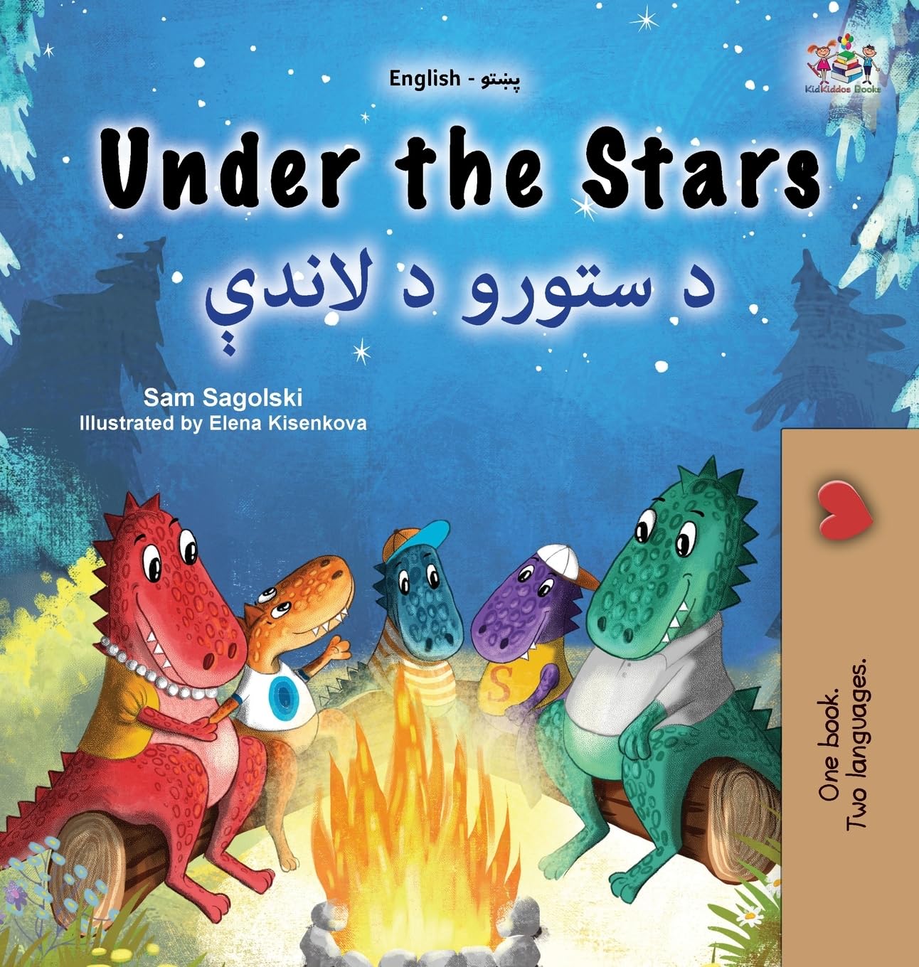 Under the Stars (English Pashto Bilingual Kids Book) Foreign Languages ​​& Dictionaries