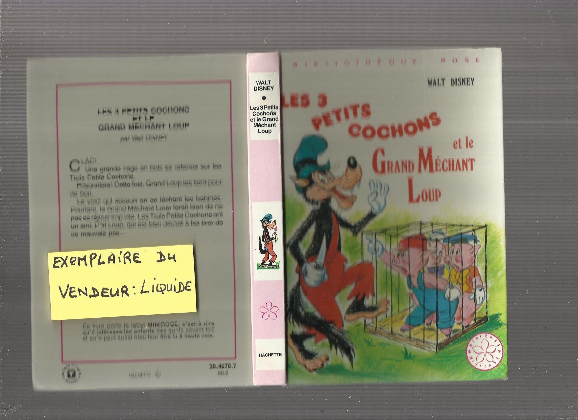 Les 3 petits cochons et le grand méchant loup : Collection : Bibliothèque rose mini rose cartonnée Books