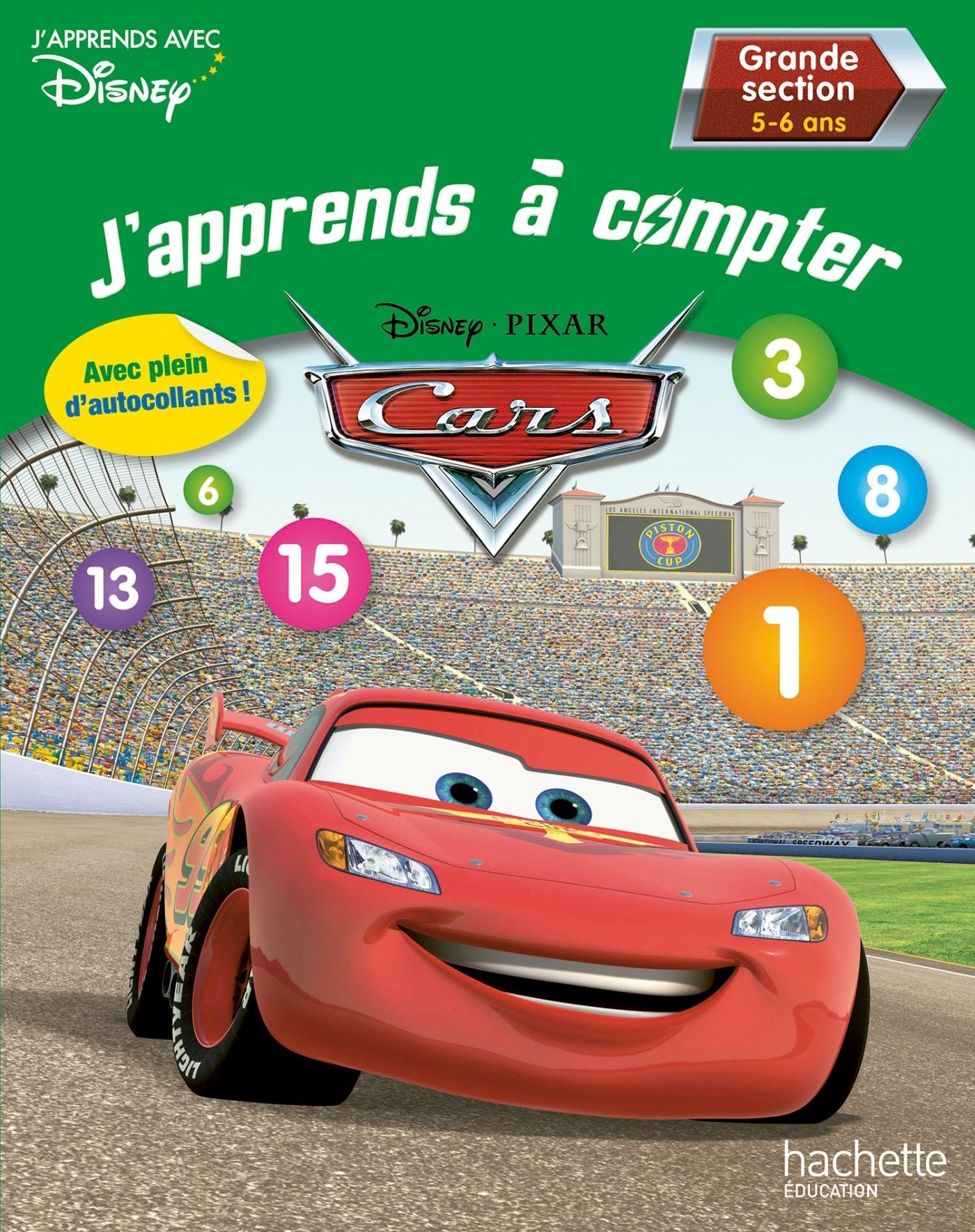 J'apprends à compter - Cars: Grande Section 5-6 ans book
