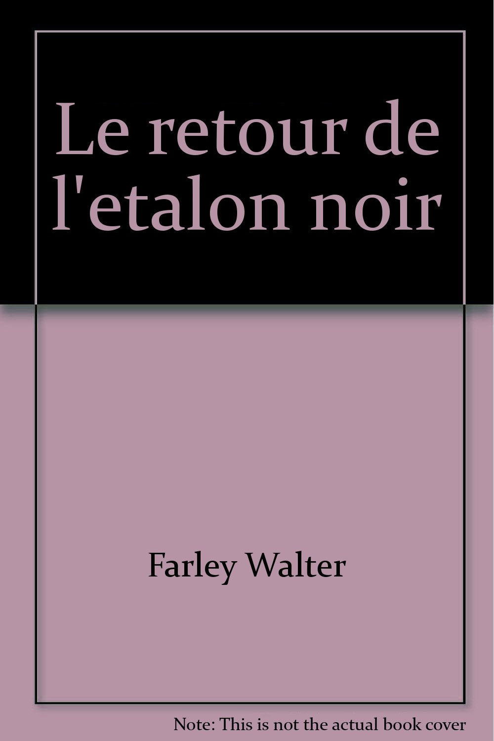 Le retour de l'etalon noir 010598 book