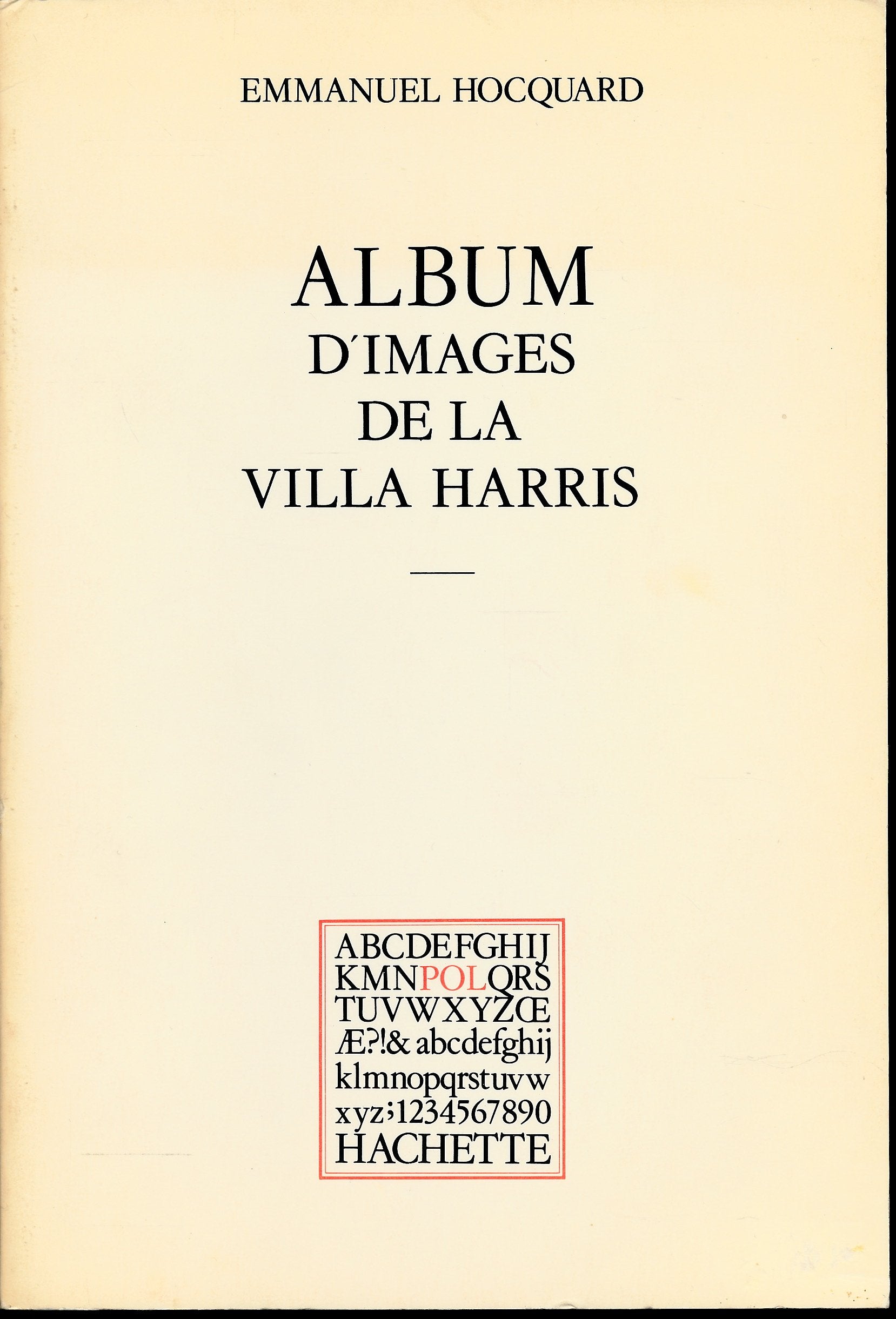 Album d'images de la villa Harris book