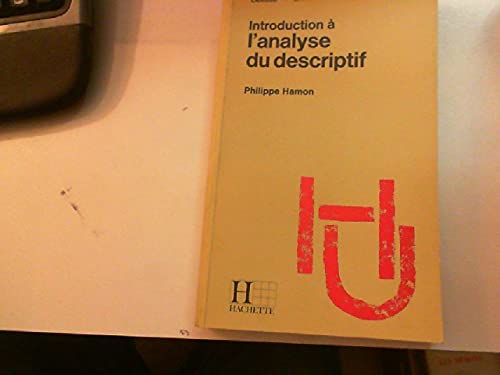 Introduction à l'analyse du descriptif Books
