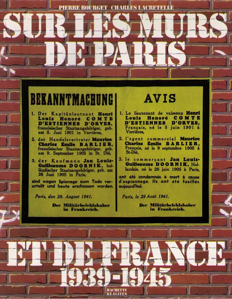 Sur les murs de Paris et de France : 1939-1945 book