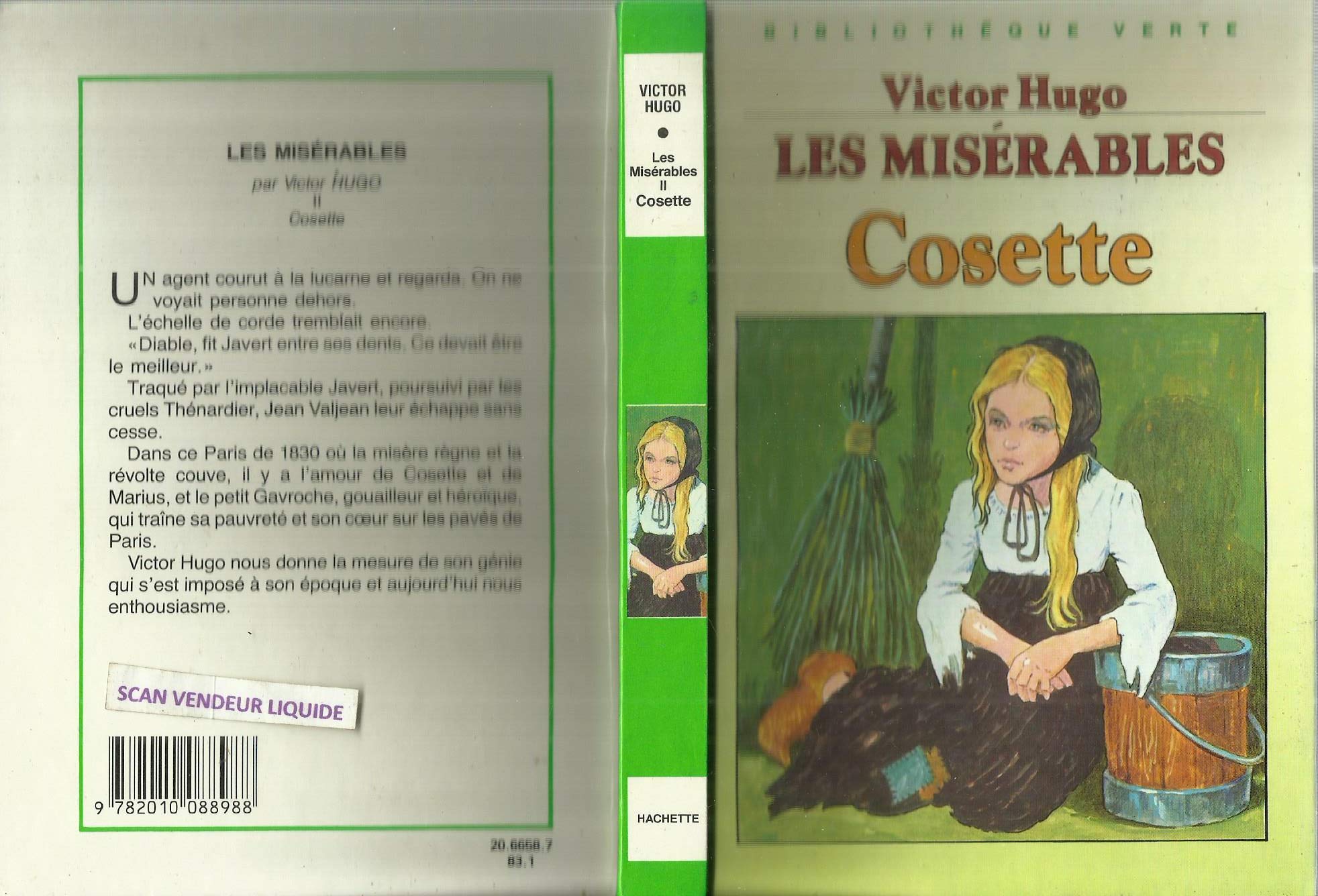 Les misérable : Tome 2 : Cosette : Collection : Bibliothèque verte cartonnée & illustrée Books
