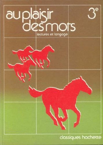 Product Image: AU PLAISIR DES MOTS 3EME